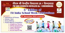 5th Edition of Fit India School Week Celebrations.